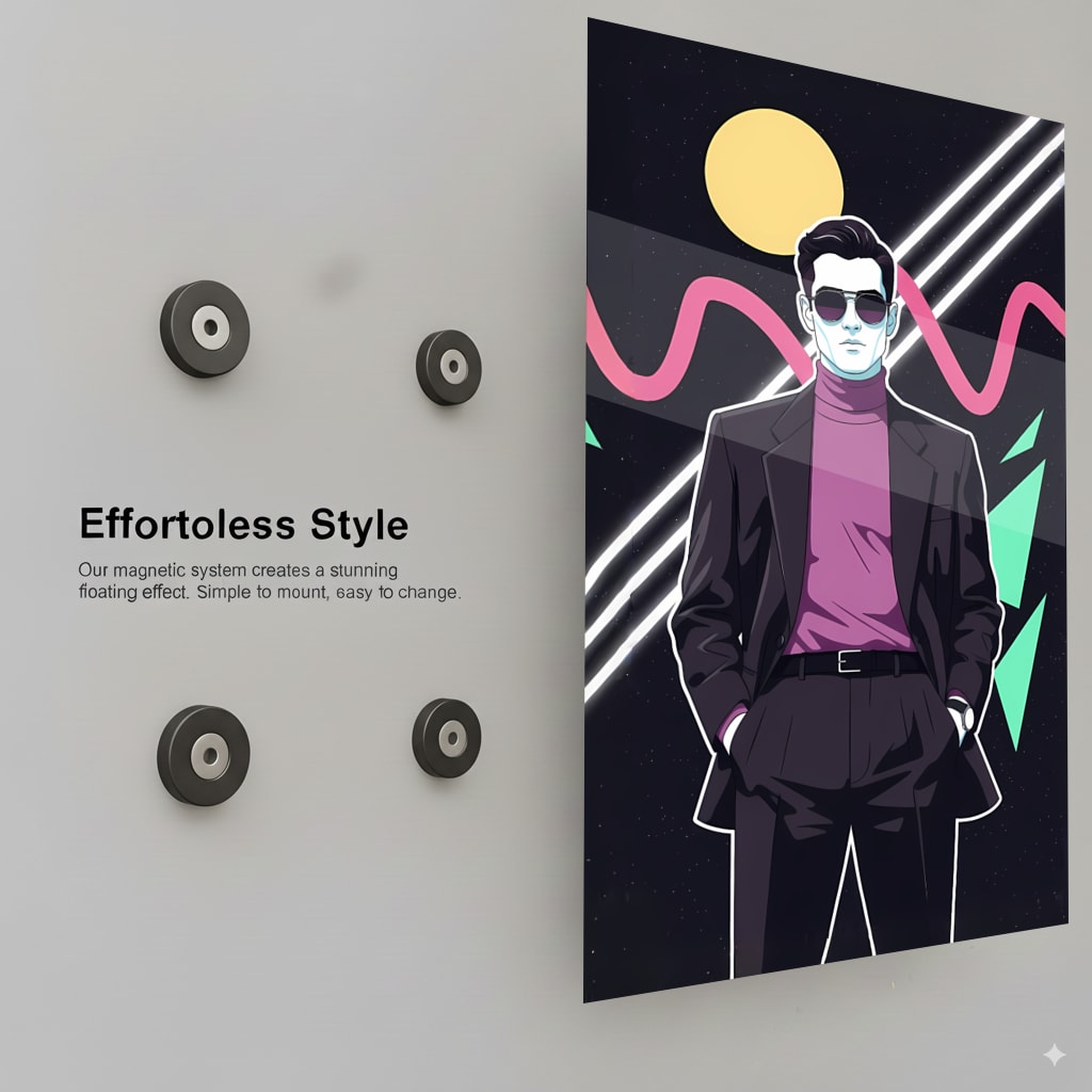 Men Stylin' Neon Nights 80s Suit Patrick Nagel - Installation Guide