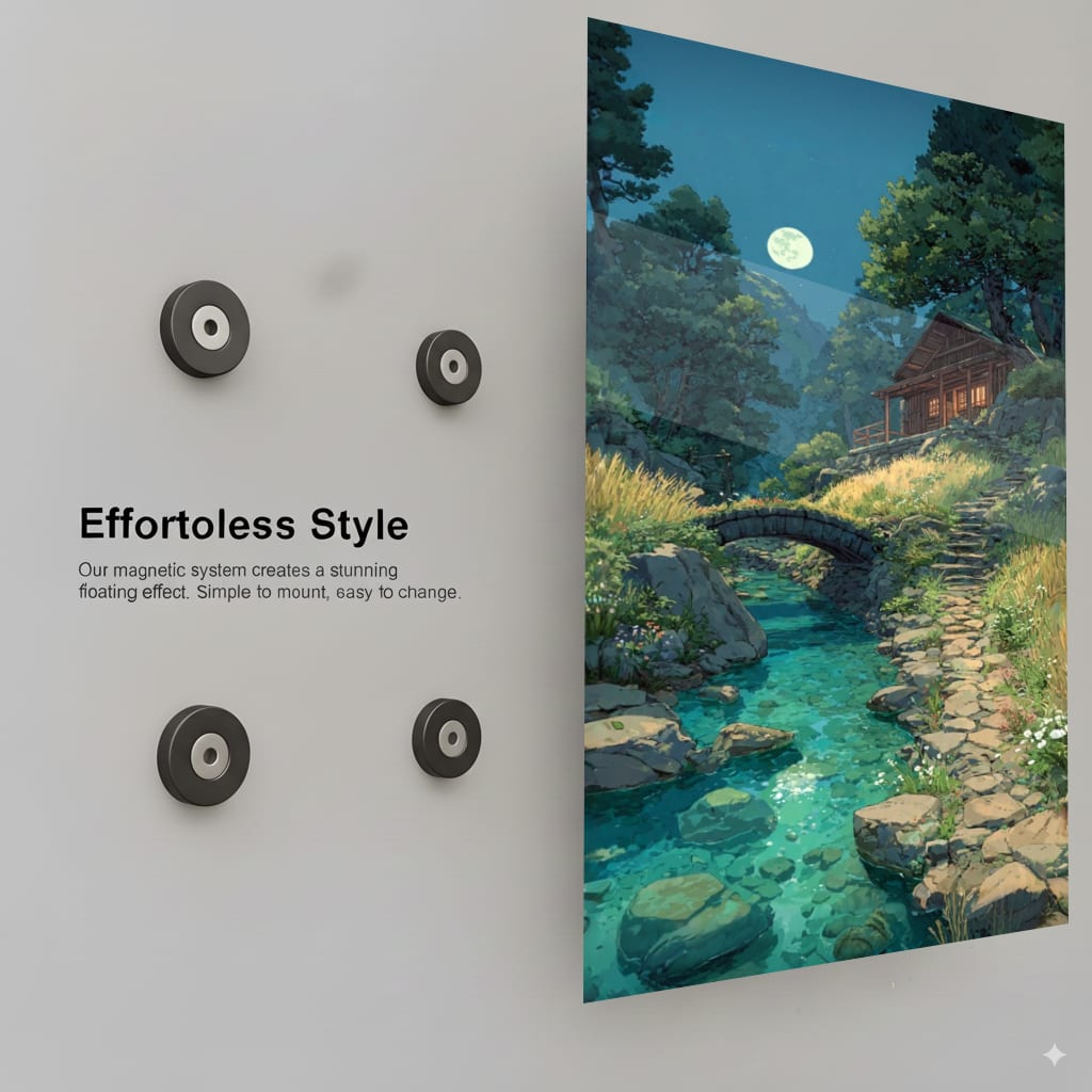 Tranquil Moonlit Retreat - Installation Mockup