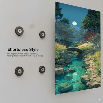 Tranquil Moonlit Retreat - Installation Mockup