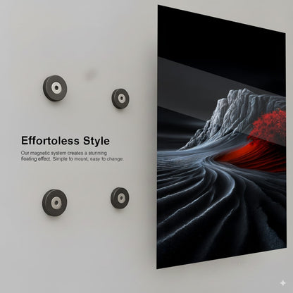 Crimson Mountain Flow - Installation Mockup