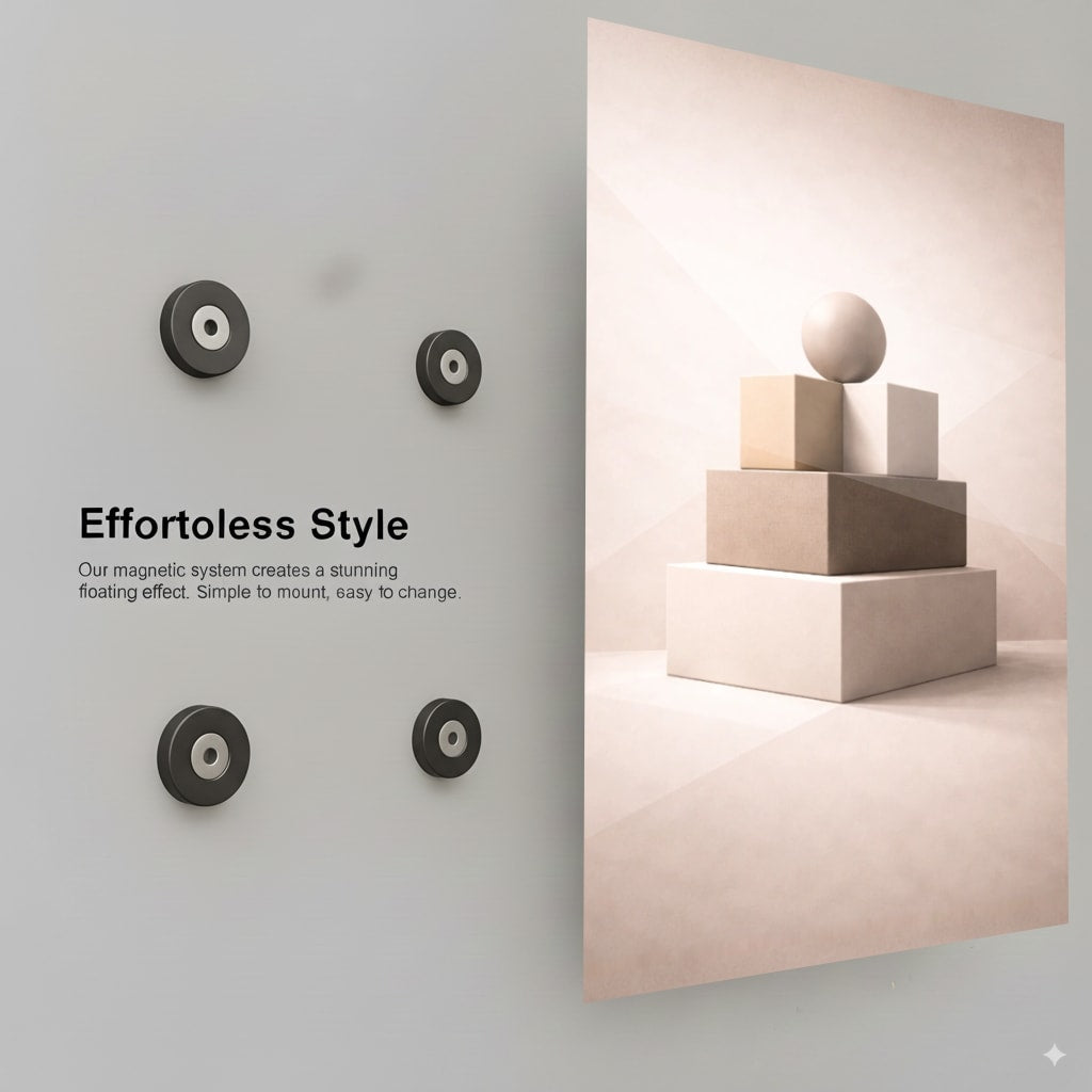 Geometric Beige Harmony - Installation Mockup