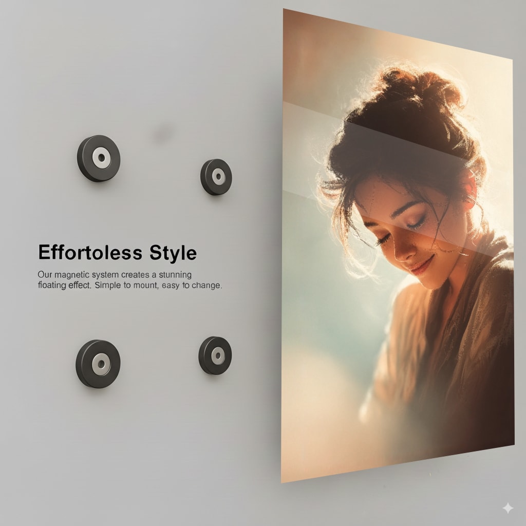 Serene Golden Portrait - Installation Mockup