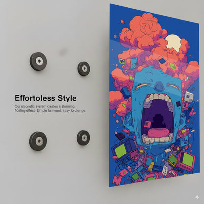 Angry Earth -Retro Overload Scream- - Installation Mockup