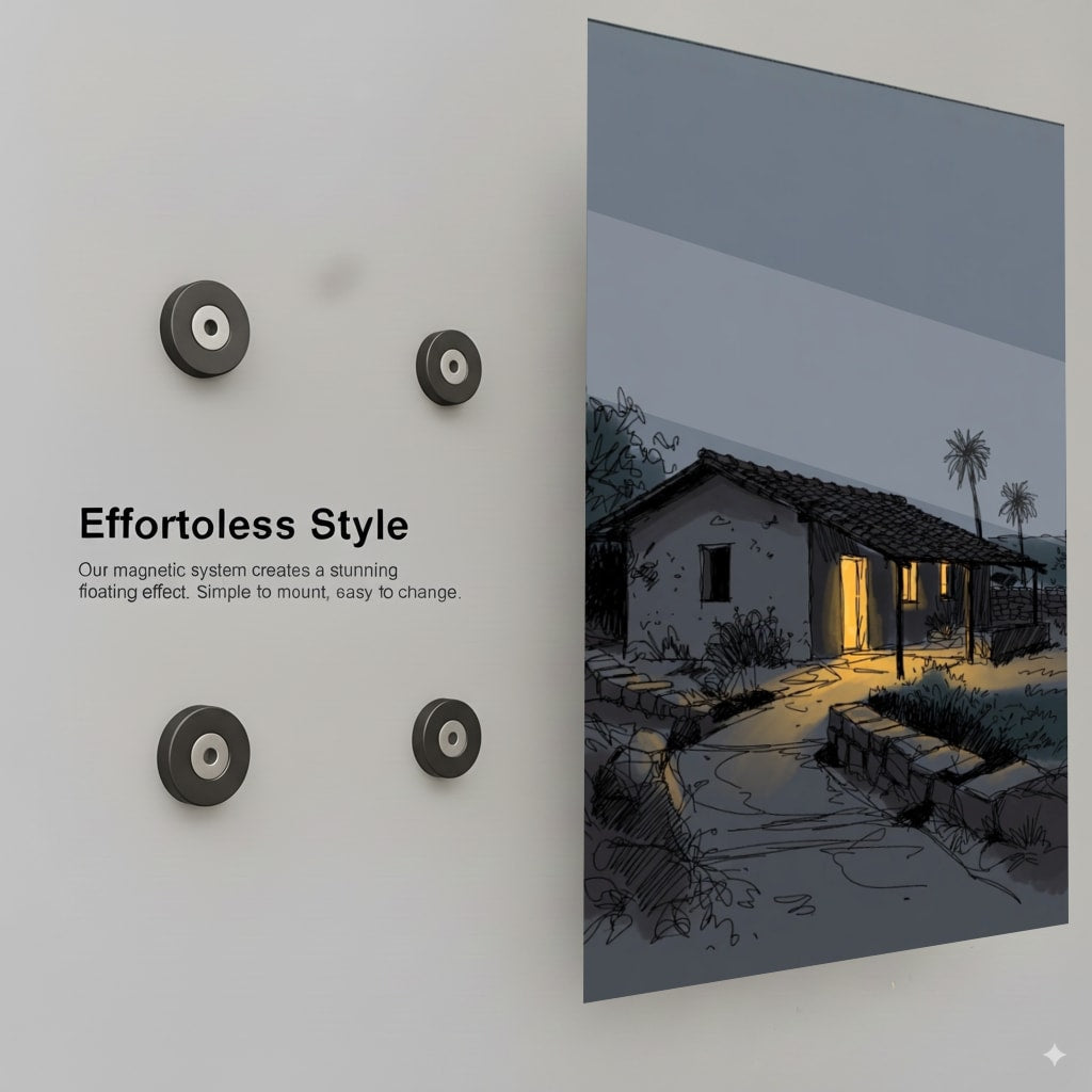 Evening House Glow - Installation Mockup