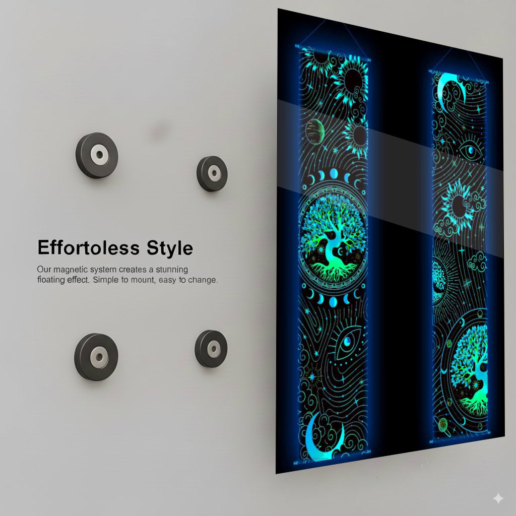 Cosmic Tree Tapestries - Installation Mockup