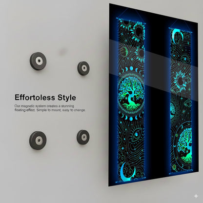 Cosmic Tree Tapestries - Installation Mockup