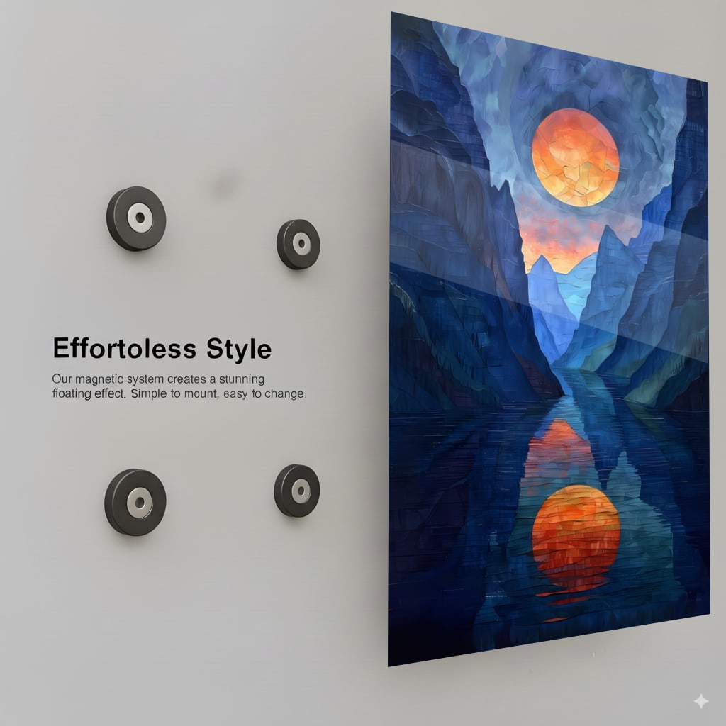 Azure Moon Rising - Installation Mockup