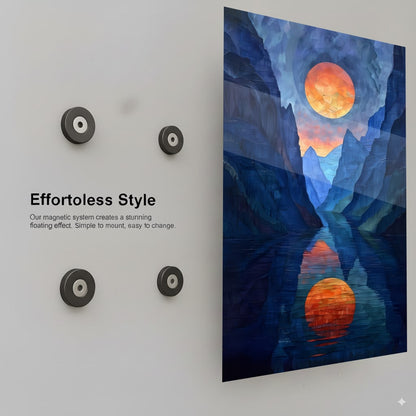 Azure Moon Rising - Installation Mockup