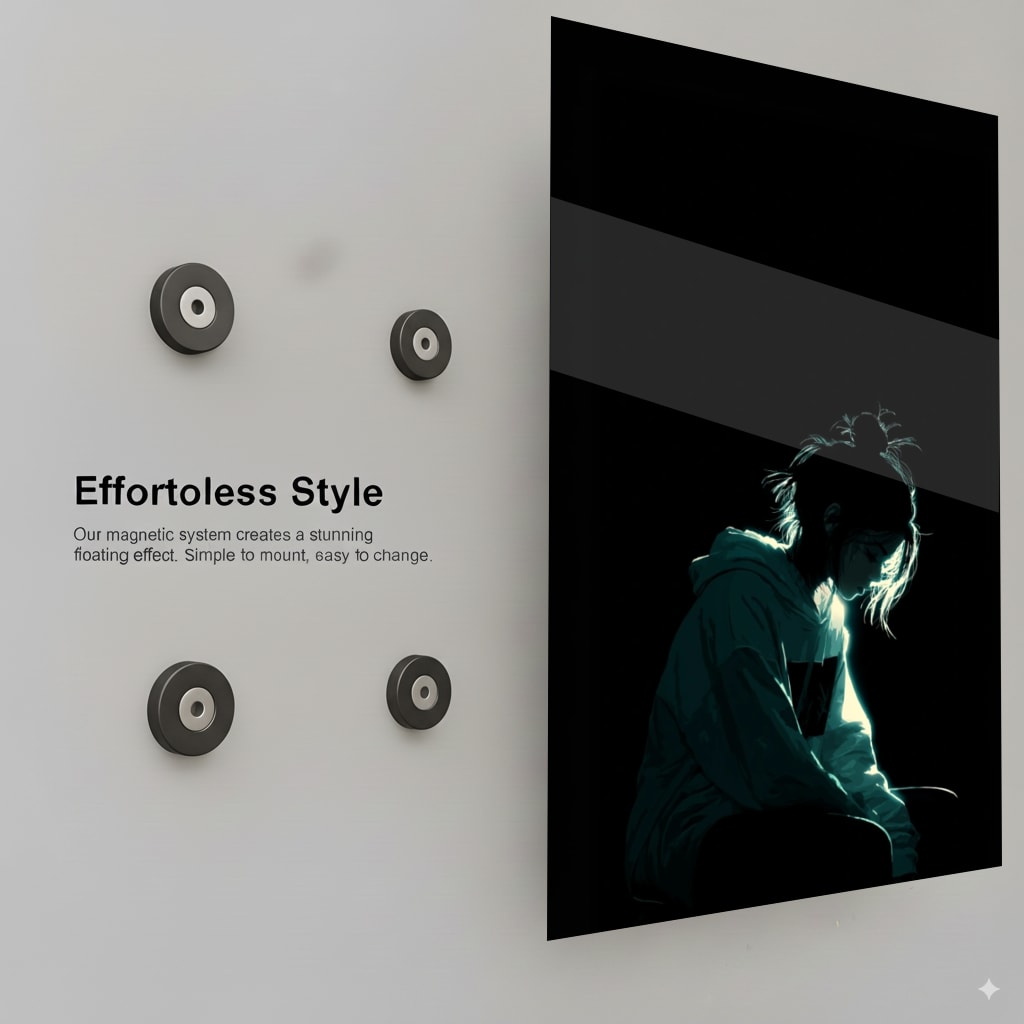 Enigmatic Light Silhouette - Installation Mockup