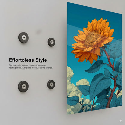 Sunflower Azure Dreams - Installation Mockup