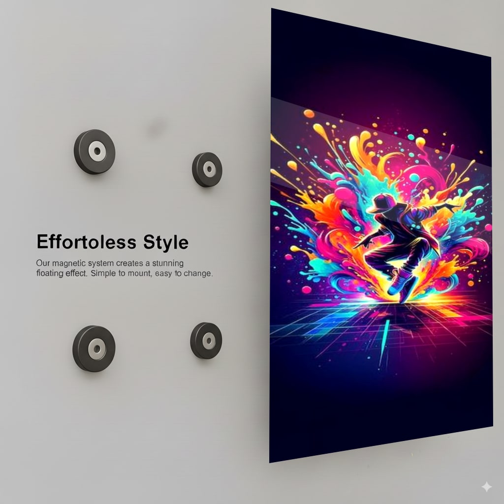 Neon Rhythmic Burst - Installation Mockup