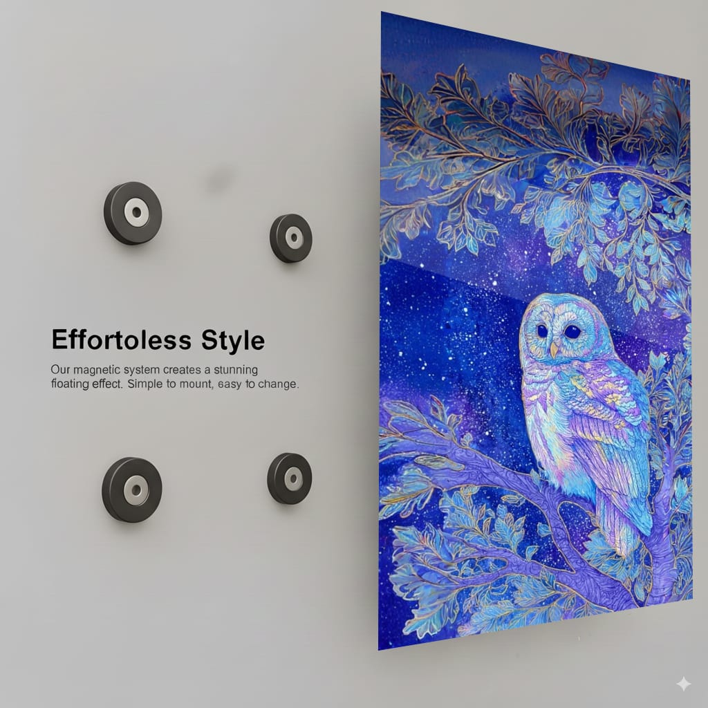 Cosmic Owl's Embrace - Installation Mockup