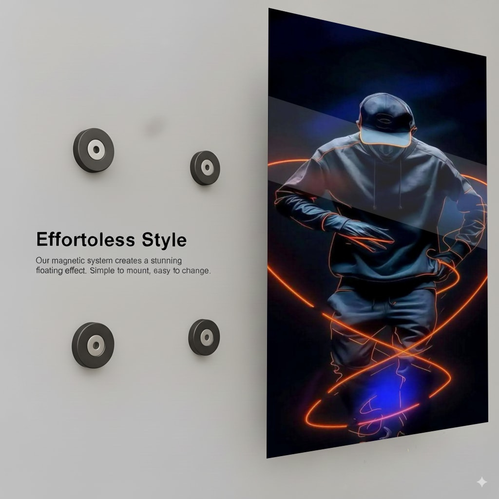 Neon Heartbeat Rhythm - Installation Mockup