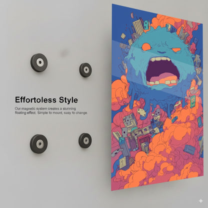 Angry Earth -Chaotic World Scream- - Installation Mockup