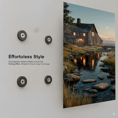 Tranquil Cottage Evening - Installation Mockup