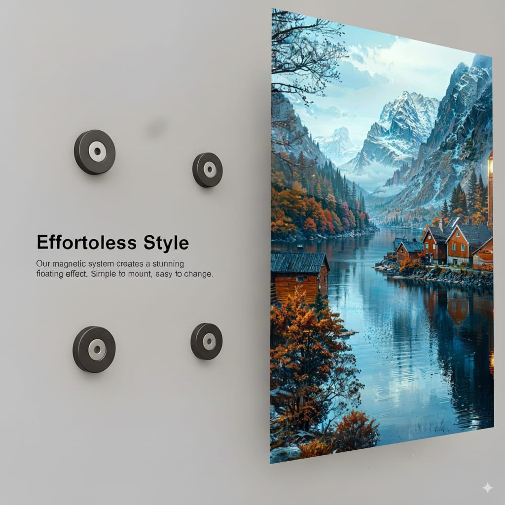 Autumnal Alpine Village - Installation Mockup