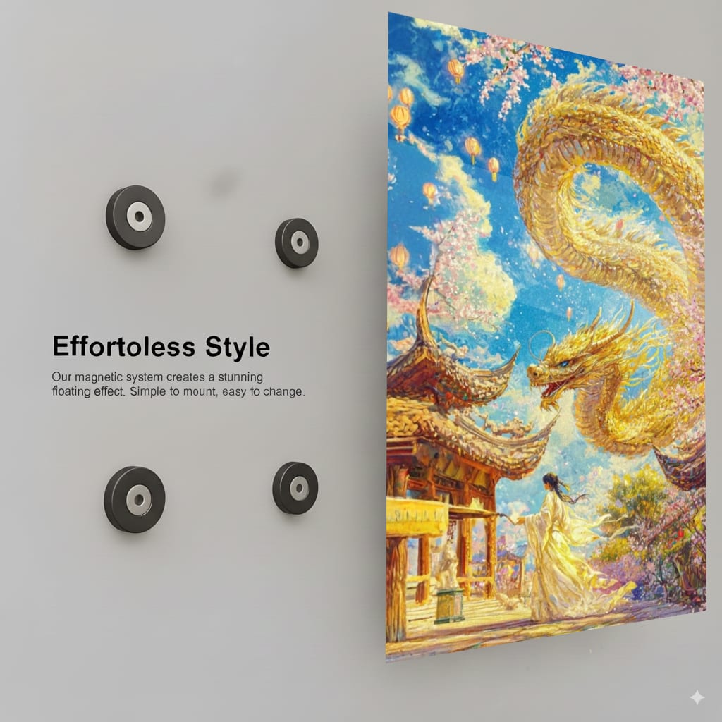 Golden Dragon Deity - Installation Mockup