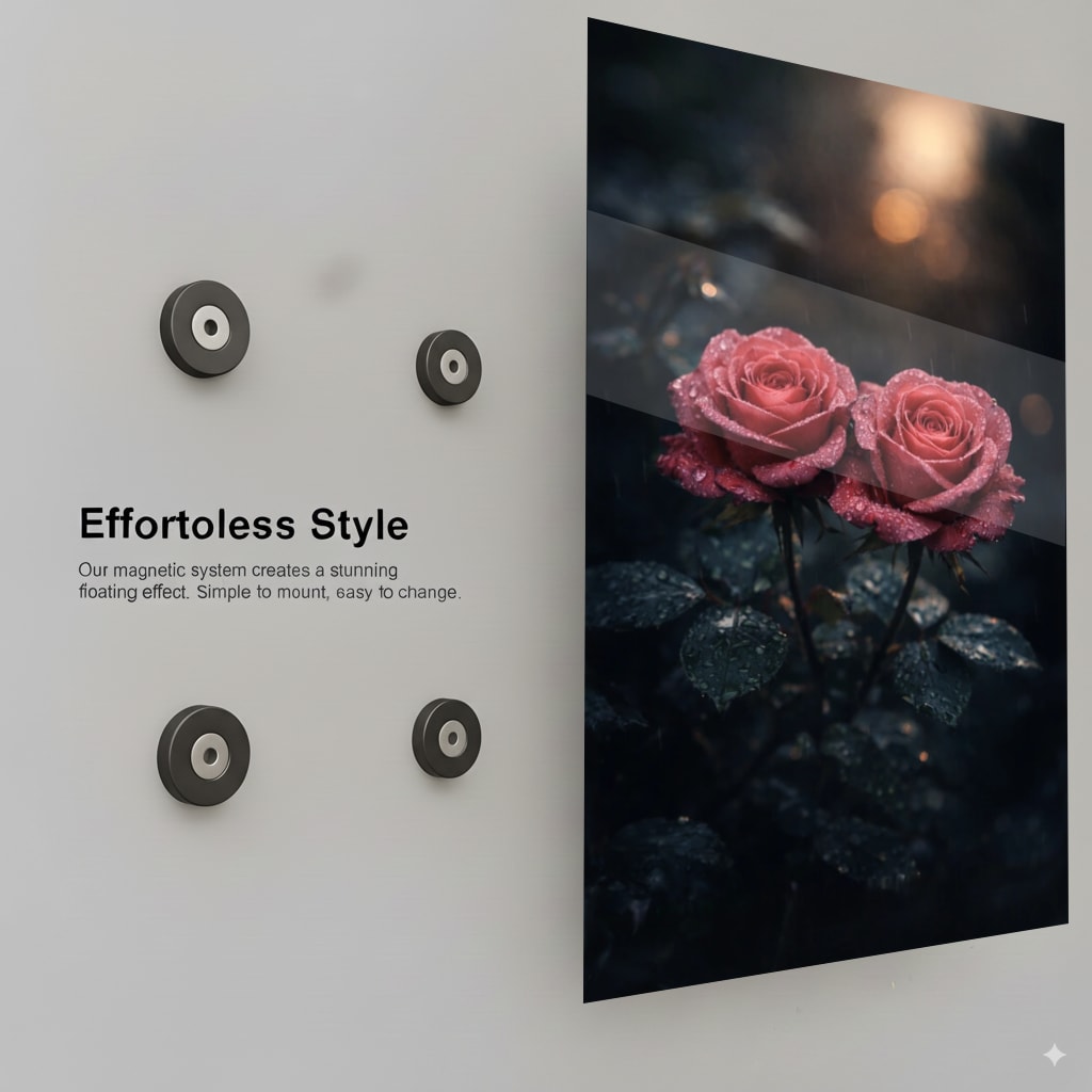 Rain-Kissed Roses Bloom - Installation Mockup