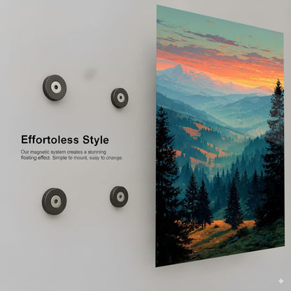 Mountain Serenity Sunset - Installation Mockup