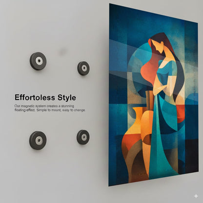 Geometric Woman Stillness - Installation Mockup