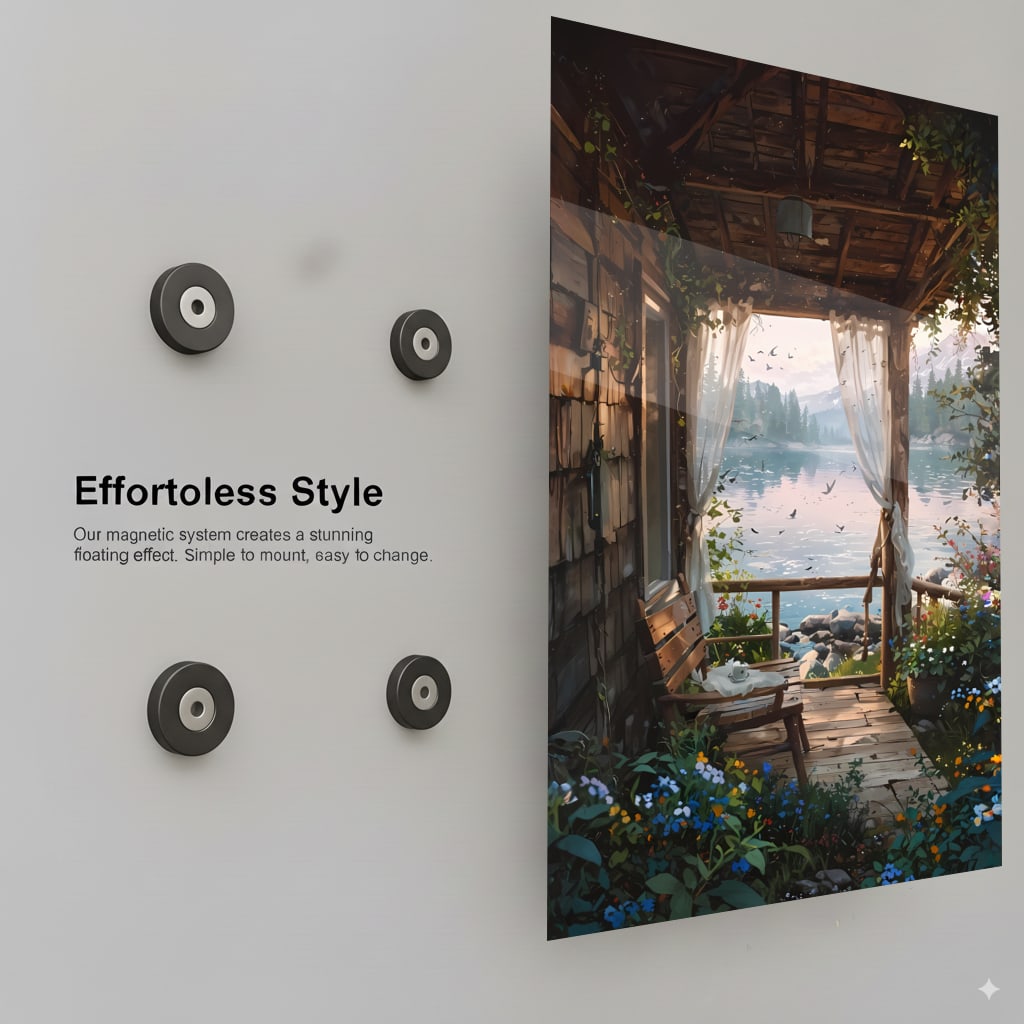 Lakeside Serenity Scene - Installation Mockup