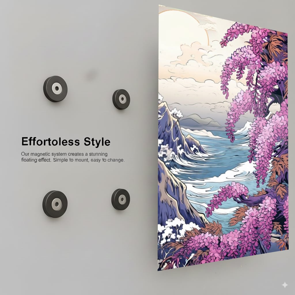 Coastal Wisteria Bloom - Installation Mockup