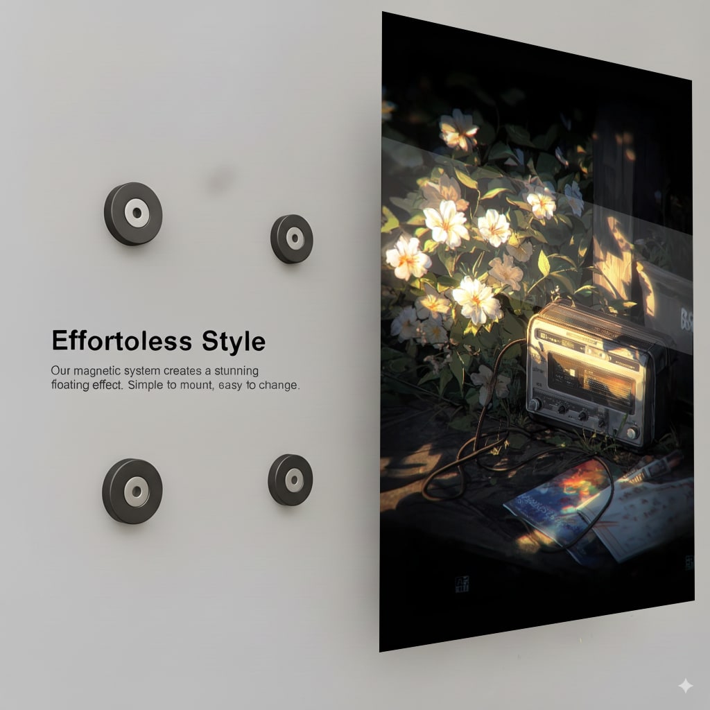 Golden Nostalgia Echoes - Installation Mockup