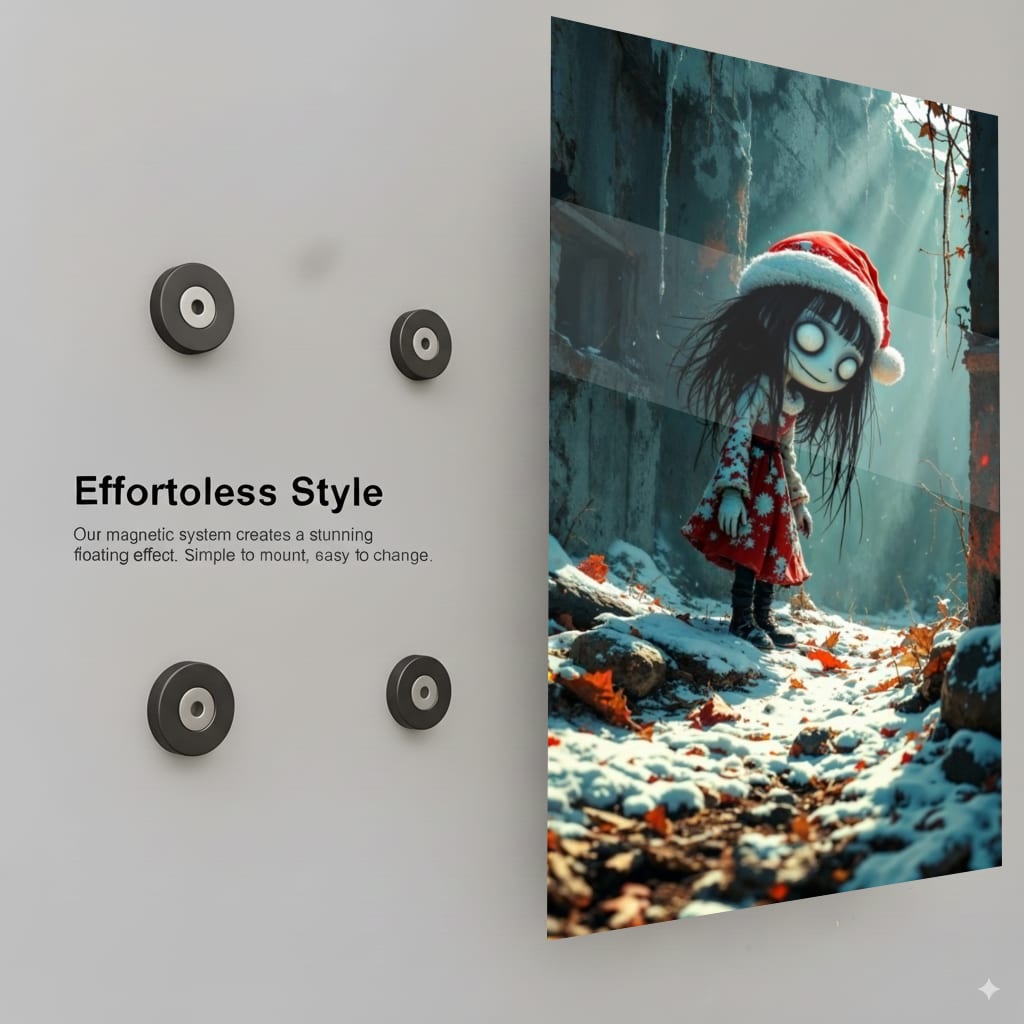 Spooky Christmas Figure - Installation Mockup