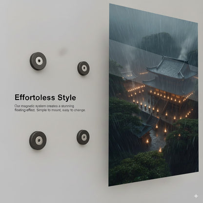 Rainy Temple Solace - Installation Mockup