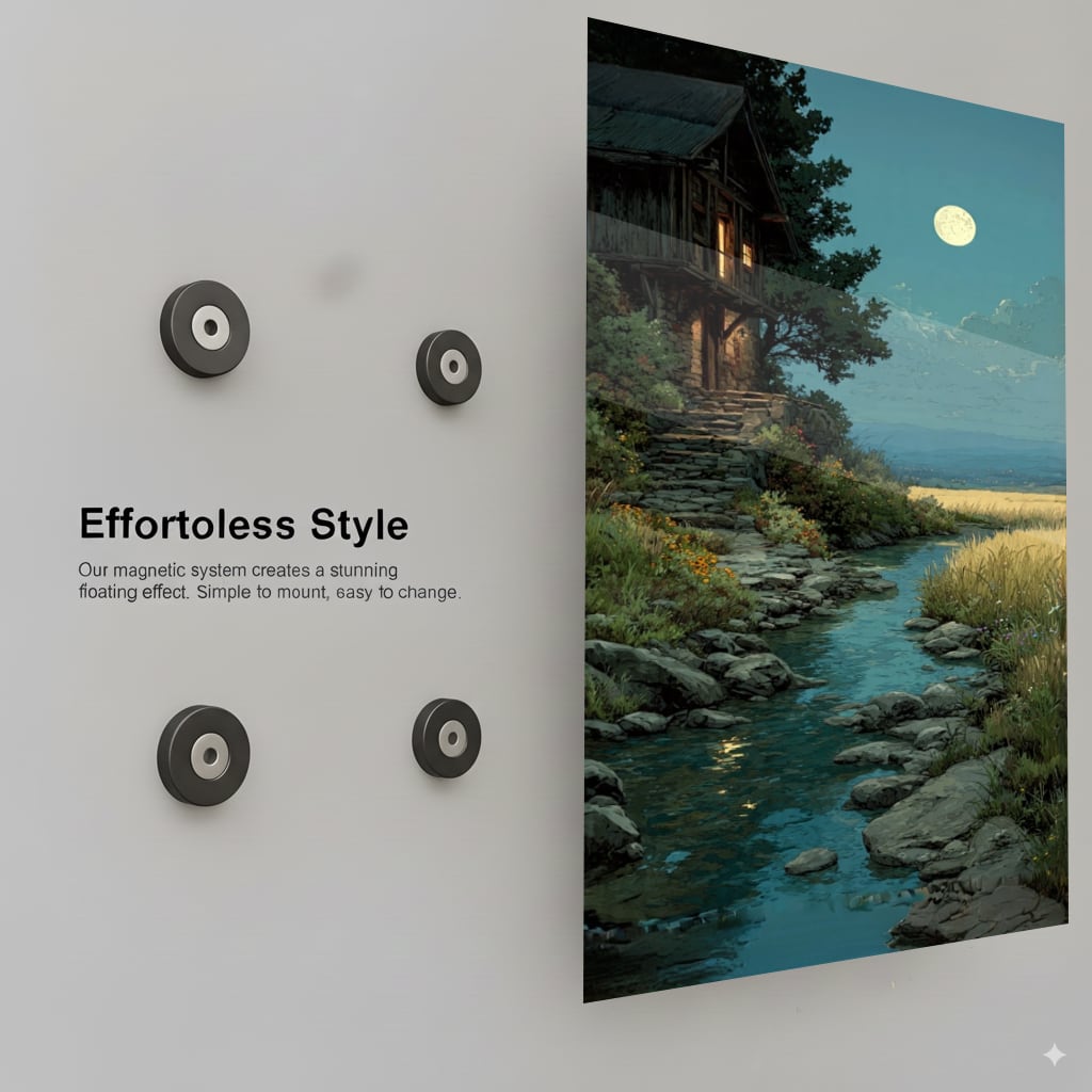 Moonlight Creek Cabin - Installation Mockup