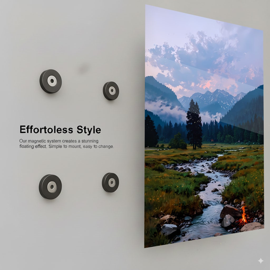 Tranquil Valley Stream - Installation Mockup