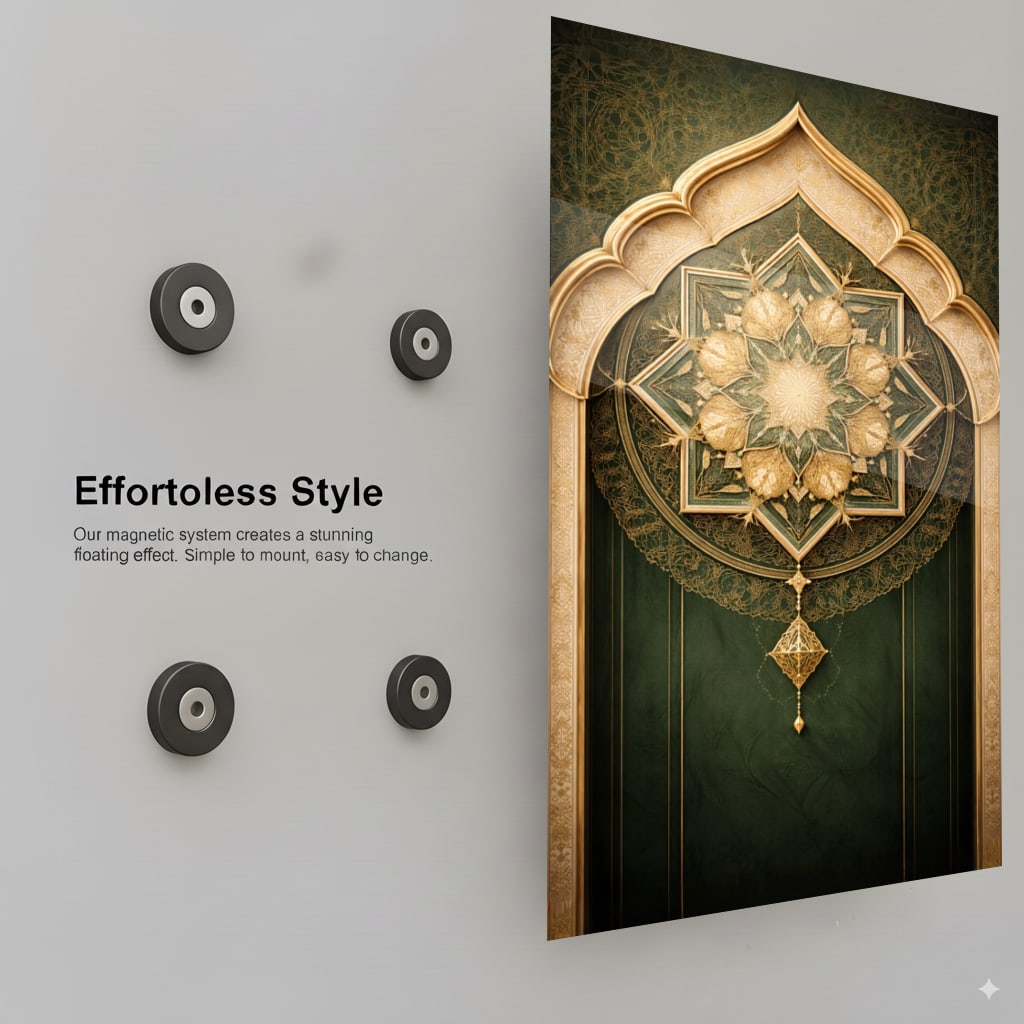 Golden Islamic Portal - Installation Mockup