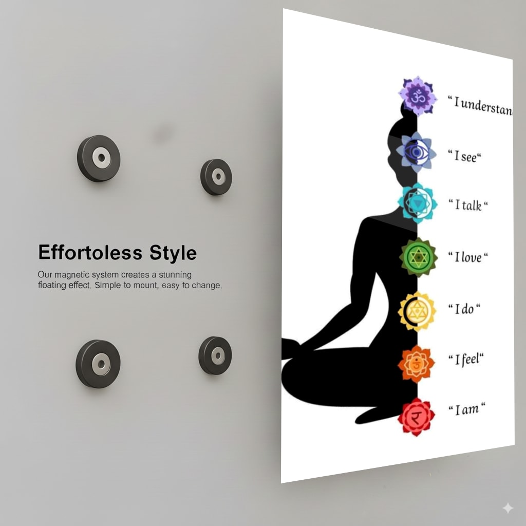 Chakra Alignment Diagram - Installation Mockup