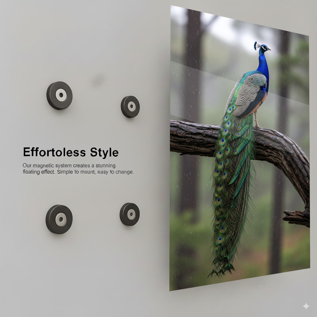 Majestic Peacock Perched - Installation Guide