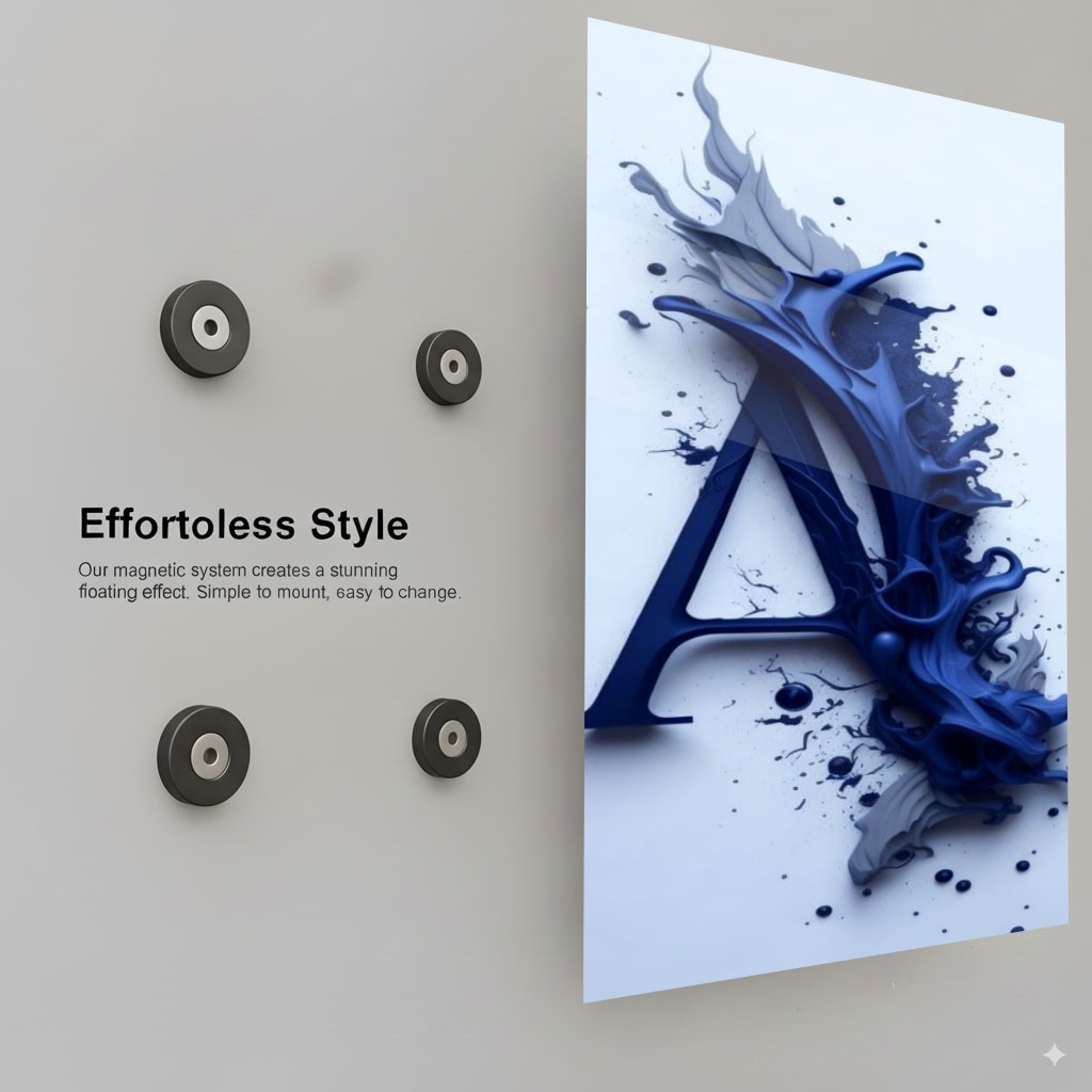 Alphabetical Fluidity Art - Installation Mockup