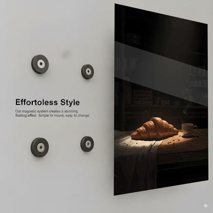 Croissant Coffee Serenity - Installation Mockup