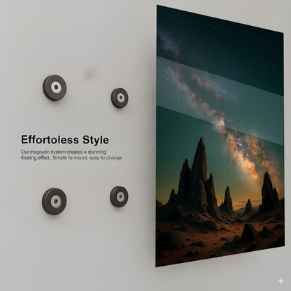 Cosmic Desert Pillars - Installation Mockup