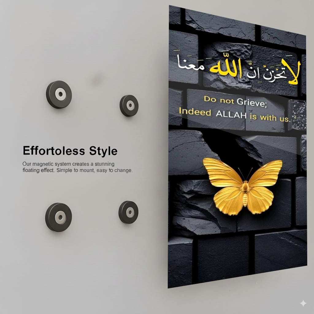 Hopeful Golden Words - Installation Mockup