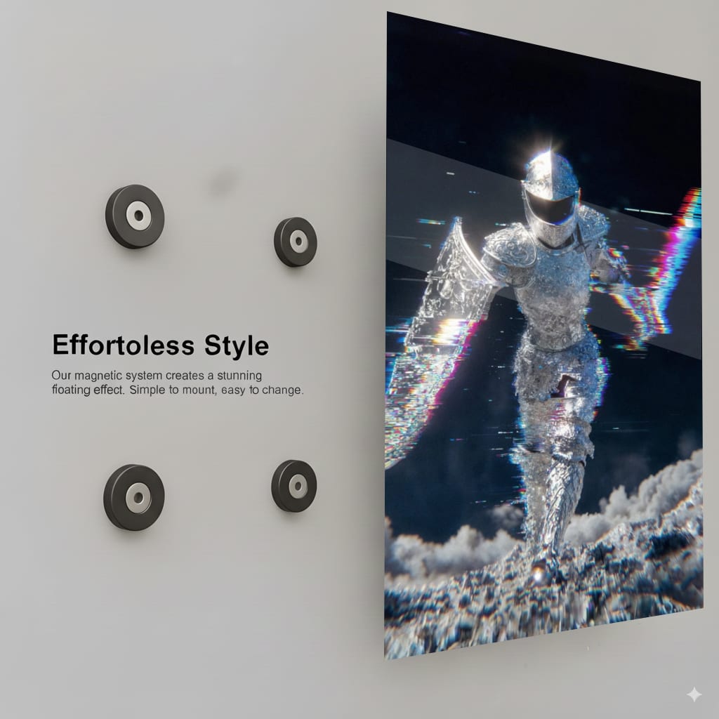Glitched Knight Ascends - Installation Mockup