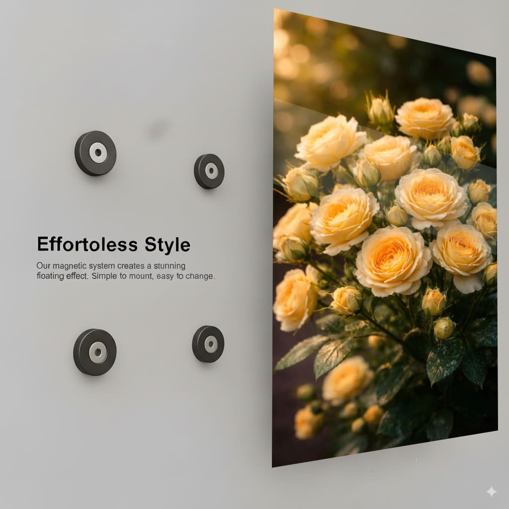 Golden Bloom Bouquet - Installation Mockup