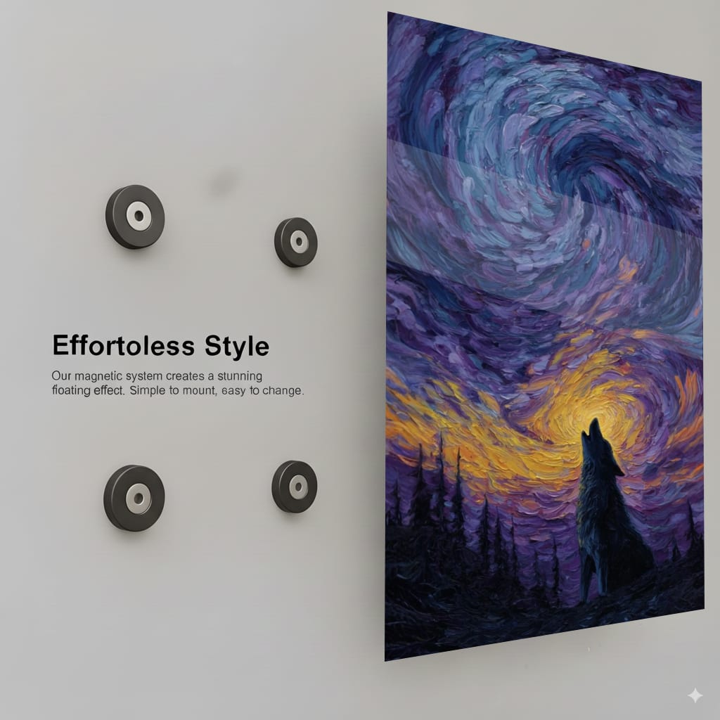 Starry Wolf Serenade - Installation Mockup