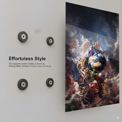 Cosmic Angelic Battle - Installation Mockup