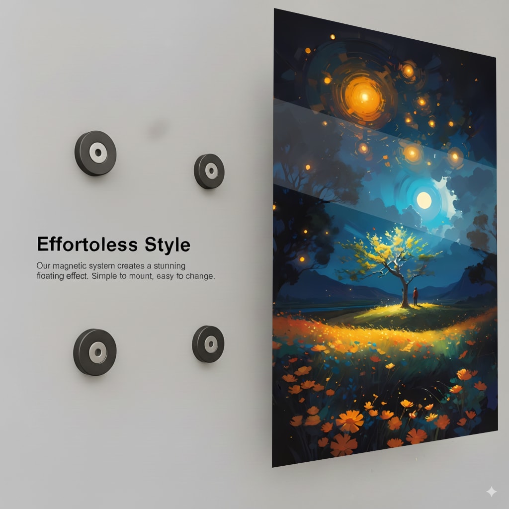 Luminous Tranquil Night - Installation Mockup