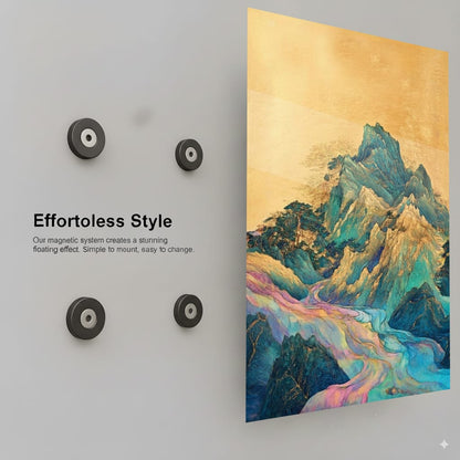 Mountain's Golden Serenity - Installation Mockup